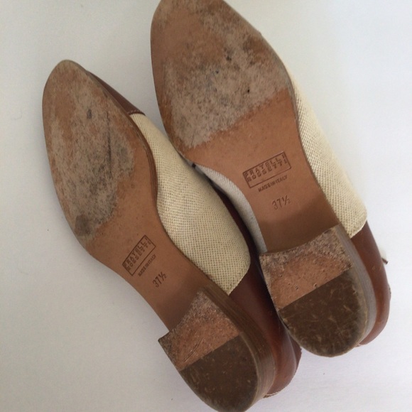 FRATELLI ROSSETTI LINEN AND LEATHER OXFORD SHOES SIZE 37.5 - Picture 14 of 15